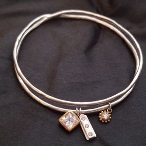 Silpada Sterling Silver In The Mix Bangle Bracelet